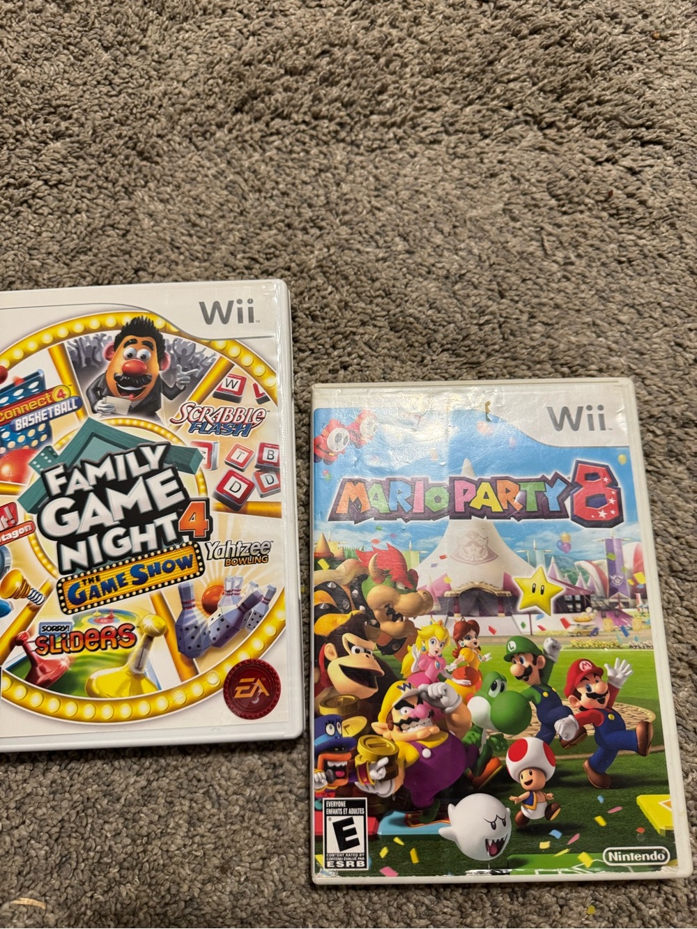 MarioParty8 for Wii and Family Gane Night 4